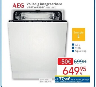 Eldi Volledig integreerbare vaatwasser aanbieding