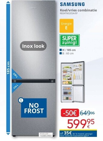 Eldi Koel/vries combinatie aanbieding