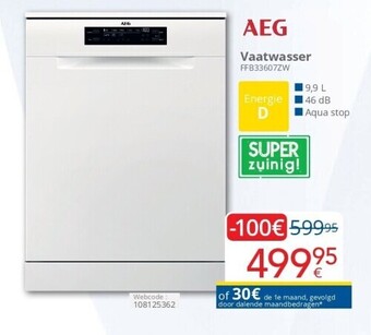 Eldi Vaatwasser aanbieding