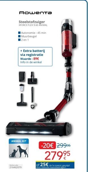 Eldi Steelstofzuiger aanbieding