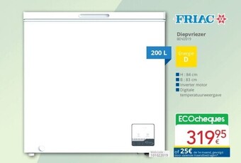 Eldi Diepvriezer aanbieding