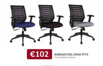 Crack Bureaustoel diego 9775 aanbieding