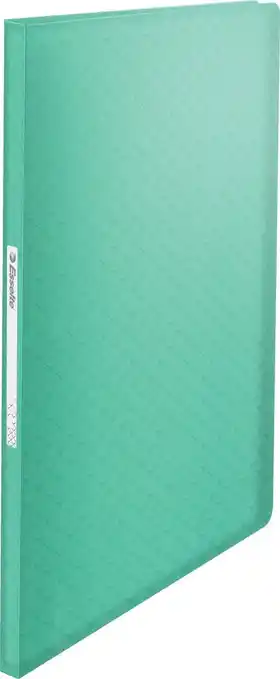 Bol.com Esseltecolour'breeze a4 showalbum met reliëfpatroon inclusief 60 hoezen - capaciteit tot 120 vellen - groen aanbieding