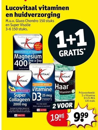 Kruidvat Lucovitaal vitaminen en huidverzorging aanbieding
