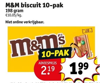 M&m biscuit 10-pak