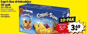 Kruidvat Capri-sun drinkzakjes 10-pak aanbieding