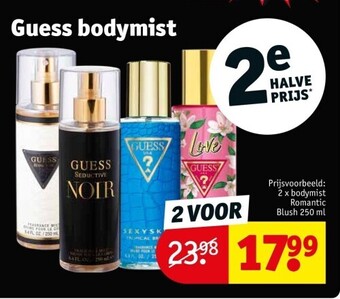 Kruidvat Guess bodymist aanbieding