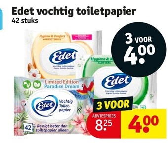 Kruidvat Edet vochtig toiletpapier aanbieding