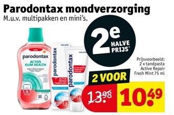 Kruidvat Parodontax mondverzorging aanbieding