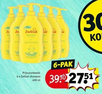 Kruidvat Zwitsal shampoo 400 ml aanbieding
