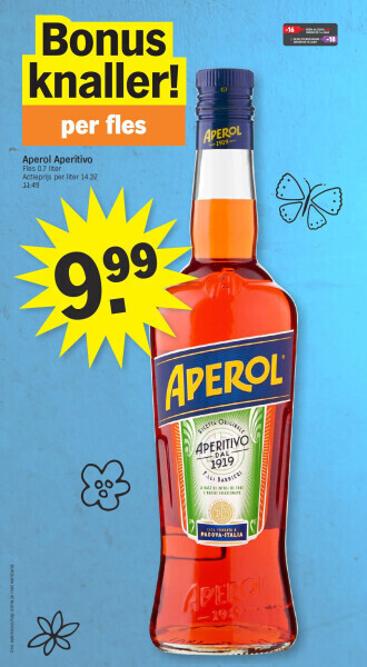 Albert Heijn ⁄8.49 aperol aperitivo aanbieding