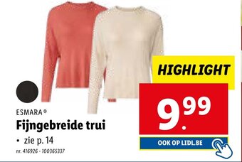Lidl ESMARA Fijngebreide trui aanbieding