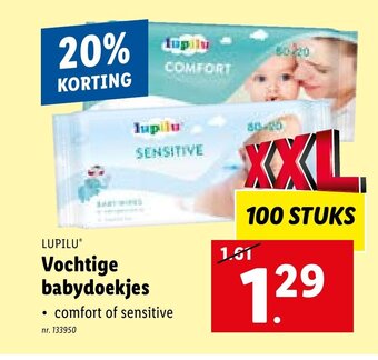 Lidl LUPILU Vochtige babydoekjes aanbieding