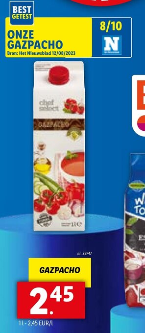 Lidl GAZPACHO aanbieding