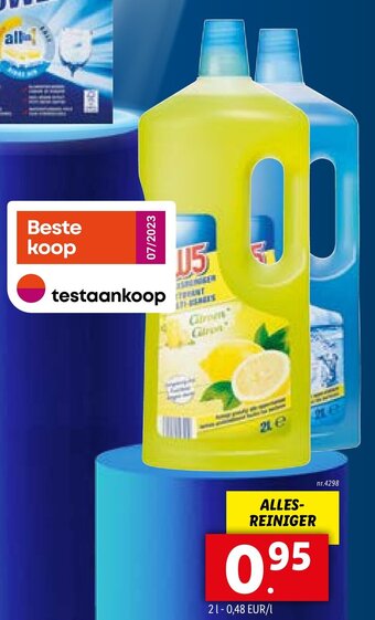 Lidl ALLESREINIGER aanbieding