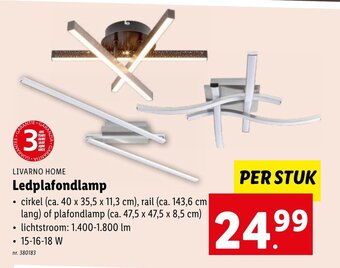 Lidl LIVARNO HOME Ledplafondlamp aanbieding