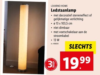 Lidl LIVARNO HOME Ledstaanlamp aanbieding