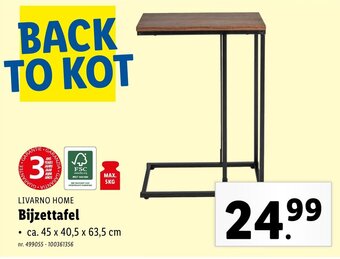 Lidl LIVARNO HOME Bijzettafel aanbieding