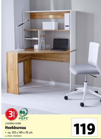 Lidl LIVARNO HOME Hoekbureau aanbieding