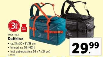 Lidl ROCKTRAIL Duffeltas aanbieding