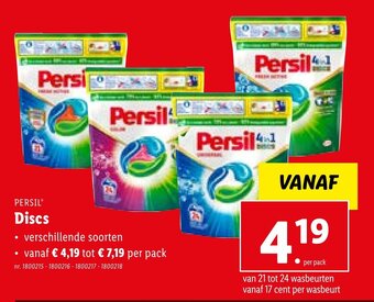 Lidl PERSIL Discs aanbieding