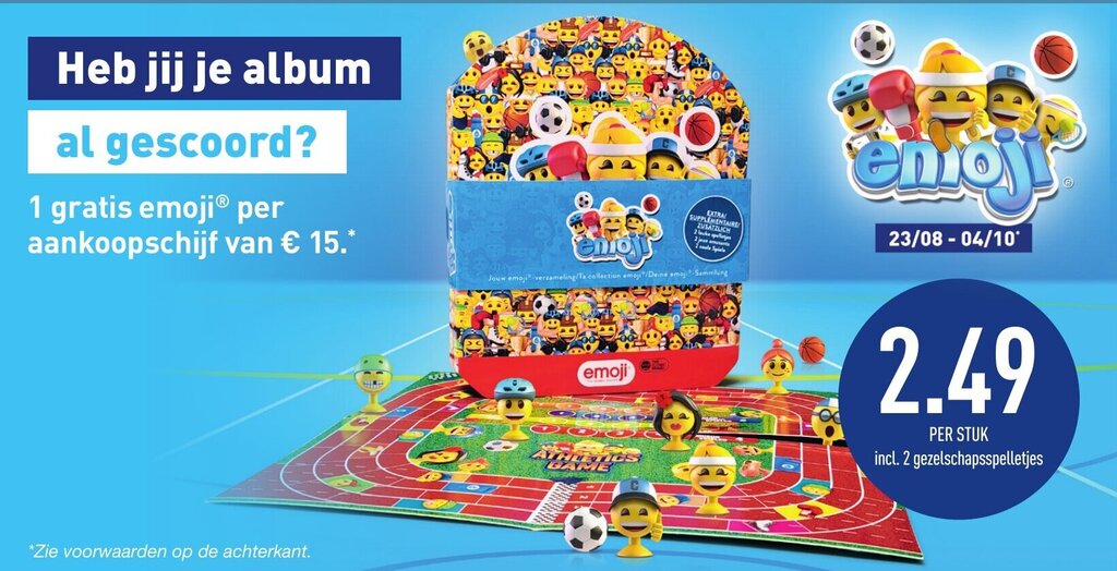 Emoji promotie bij ALDI