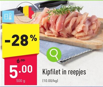 ALDI Kipfilet in reepjes 500g aanbieding