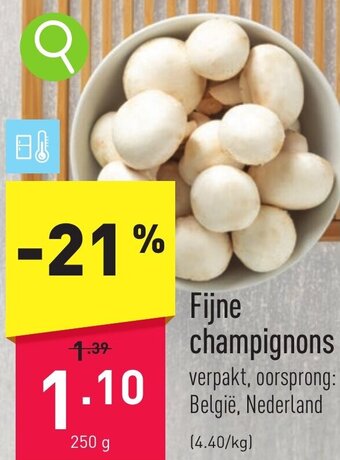 ALDI Fijne champignons 250g aanbieding