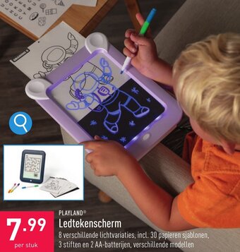 ALDI PLAYLAND Ledtekenscherm aanbieding