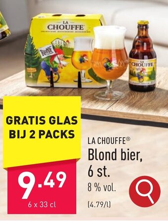 ALDI LA CHOUFFE Blond bier aanbieding