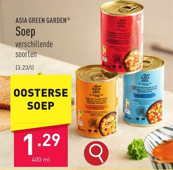 ALDI ASIA GREEN GARDEN Soep 400 ml aanbieding