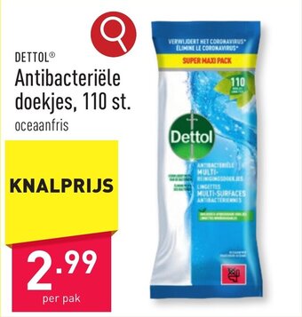ALDI DETTOL Antibacteriële doekjes aanbieding