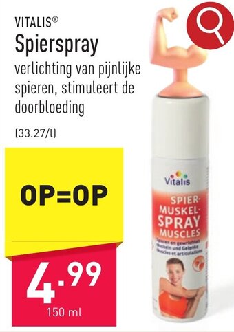 ALDI VITALIS Spierspray aanbieding