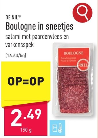 DE NIL Boulogne in sneetjes