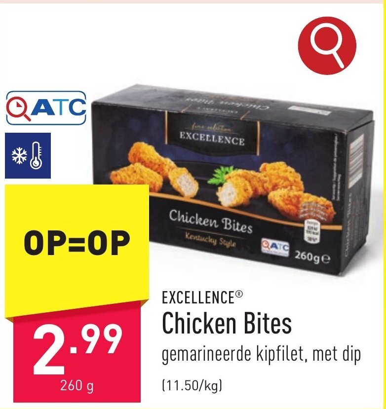 EXCELLENCE Chicken Bites promotie bij ALDI