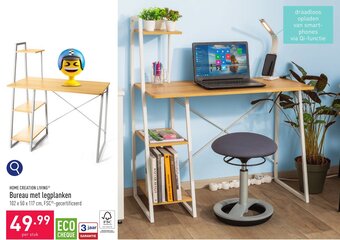 ALDI HOME CREATION LIVING Bureau met legplanken aanbieding