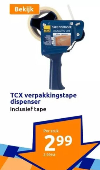 TCX verpakkingstape dispenser