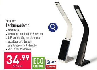 ALDI CASALUX Ledbureaulamp aanbieding