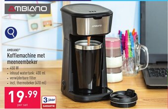 ALDI AMBIANO Koffiemachine met meeneembeker aanbieding