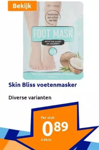 Action Skin Bliss voetenmasker aanbieding