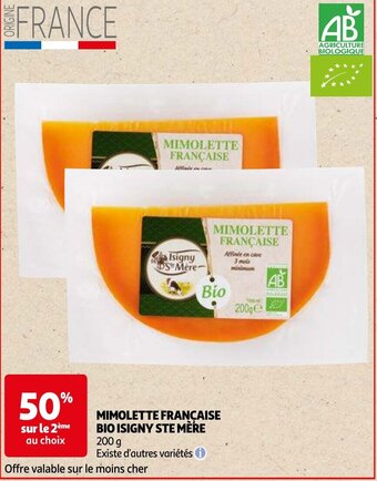 MIMOLETTE FRANCAISE BIO ISIGNY STE MÈRE 200 g