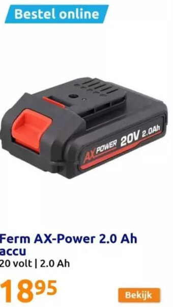 Ferm AX-Power 2.0 Ah accu 20 volt 2.0 Ah