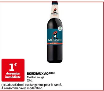 Auchan BORDEAUX AOP 75 cl aanbieding