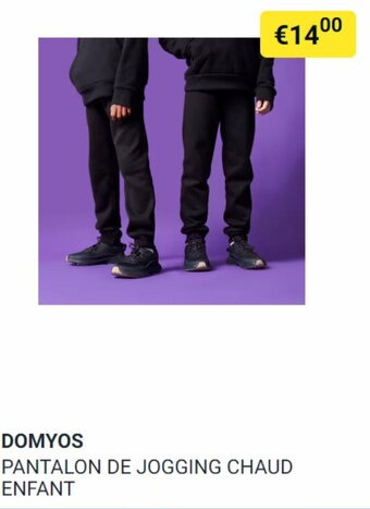 Decathlon DOMYOS PANTALON DE JOGGING CHAUD ENFANT aanbieding