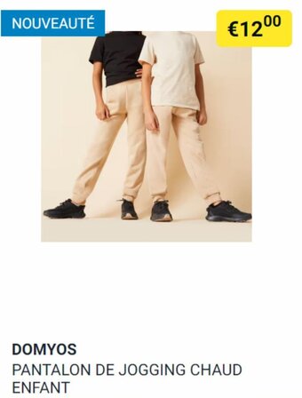 Decathlon DOMYOS PANTALON DE JOGGING CHAUD ENFANT aanbieding