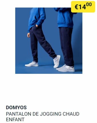 Decathlon DOMYOS PANTALON DE JOGGING CHAUD ENFANT aanbieding