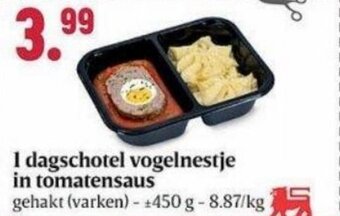 Buurtslagers I dagschotel vogelnestje in tomatensaus aanbieding