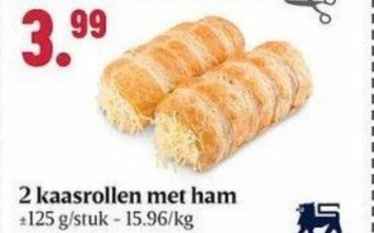 Buurtslagers 2 kaasrollen met ham aanbieding