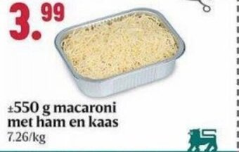 Buurtslagers 550 g macaroni met ham en kaas aanbieding