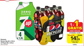 Carrefour Market Gamma Seven-Up of Pepsi aanbieding